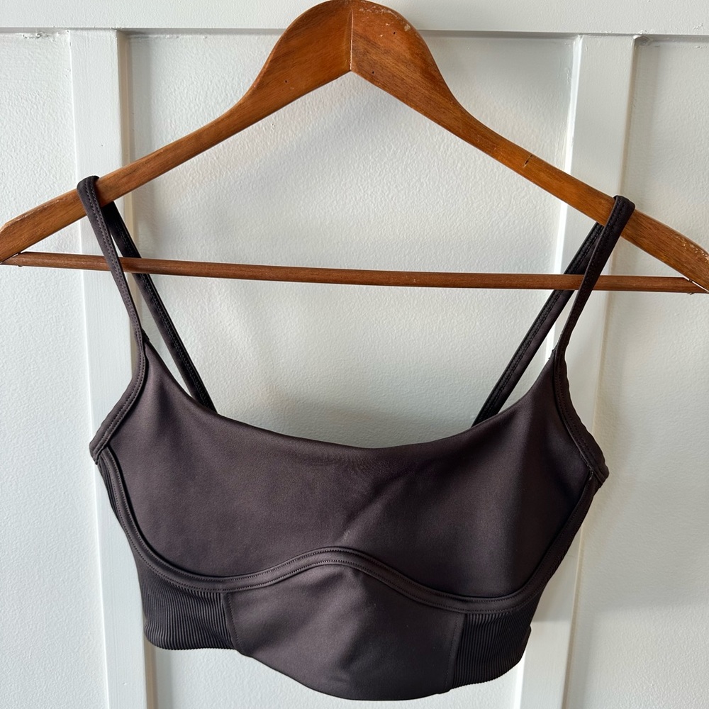 IVL chocolate ribbed bra